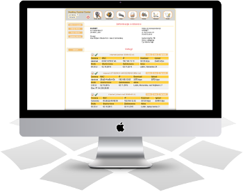 Screenshot from application